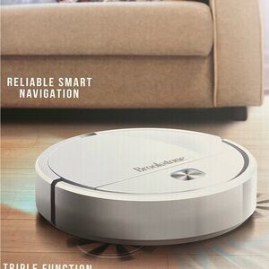 NEW Brookstone 3-in-1 Robotic Vacuum Cleaner